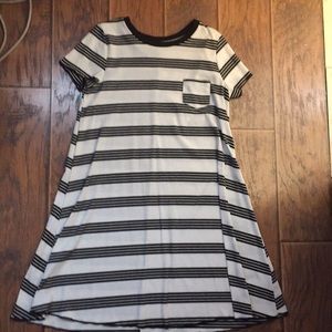 Black and White Striped Dress